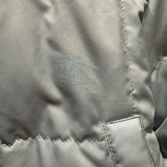 Burberry Snowsuit Down Filled Quilted Puffer Blue Nova Check Baby sz 12 month - Picture 4 of 16